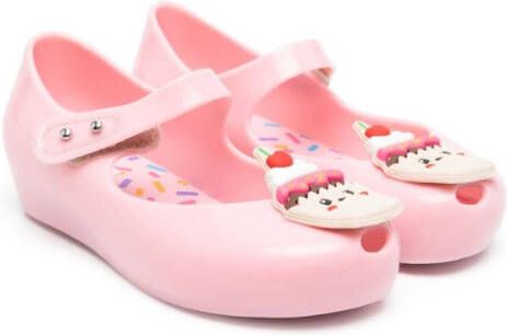 Mini Melissa Ballerina's met patch Roze