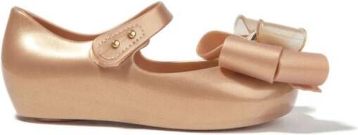 Mini Melissa Ballerina's met strik Goud