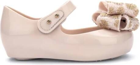 Mini Melissa Ballerina's met strikdetail Beige