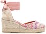 Missoni 70 mm espadrilles met zigzag patroon Beige - Thumbnail 1