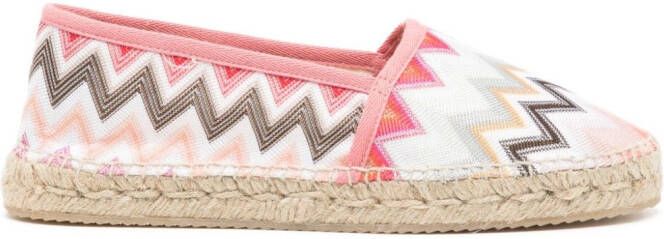 Missoni Espadrilles met zigzag-patroon Wit