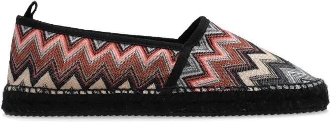 Missoni Espadrilles met zigzag patroon Zwart