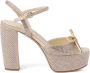 Miu Sandalen verfraaid met kristallen Beige - Thumbnail 1