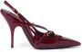 Miu Slingback pumps met gespdetail Rood - Thumbnail 1