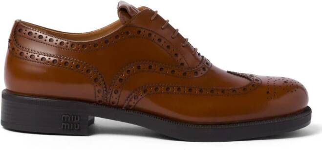 Miu x Church's Burwood leren brogues Bruin