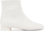 MM6 Maison Margiela Anatomic leren enkellaarzen Wit - Thumbnail 1