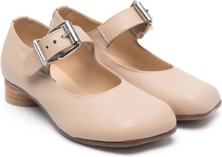 MM6 Maison Margiela Kids Ballerina's met gesp Beige