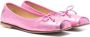 MM6 Maison Margiela Kids Ballerina's met metallic-effect Roze - Thumbnail 1