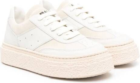 MM6 Maison Margiela Kids Leren sneakers Beige