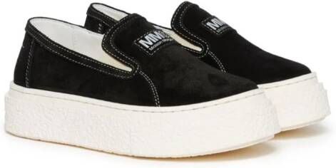 MM6 Maison Margiela Kids Gambetta low-top sneakers Zwart