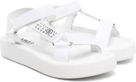 MM6 Maison Margiela Kids Sandalen met plateauzool Wit