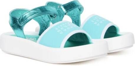 MM6 Maison Margiela Kids Sandalen met nummerprint Blauw