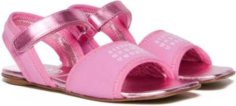 MM6 Maison Margiela Kids Sandalen met nummerprint Roze