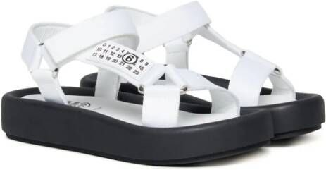 MM6 Maison Margiela Kids Sandalen met nummerprint Wit