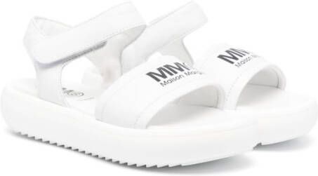 MM6 Maison Margiela Kids Sandalen met klittenband Wit