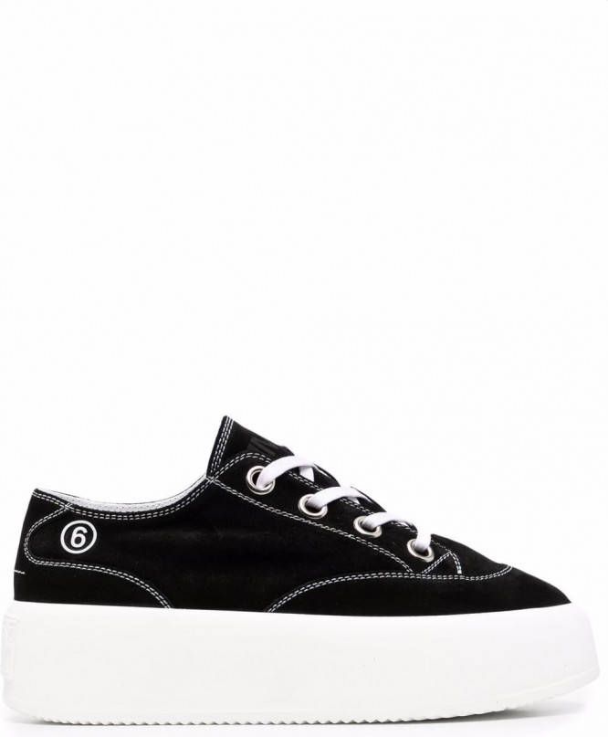 MM6 Maison Margiela 6 sneakers met plateauzool Zwart