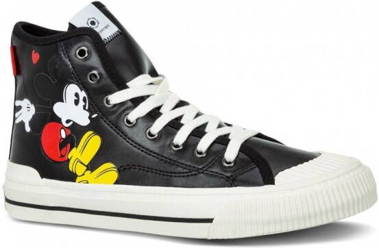 Moa Kids Mickey Mouse high-top sneakers Zwart
