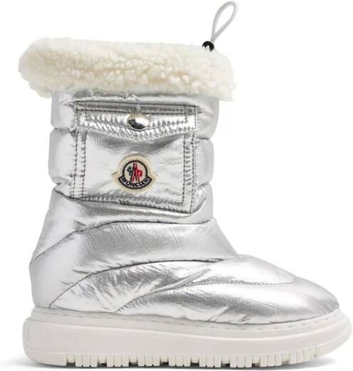 Moncler Enfant Snowboots met logopatch Zilver