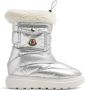 Moncler Enfant Snowboots met logopatch Zilver - Thumbnail 1