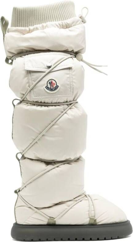 Moncler Gaia gevoerde knielaarzen Beige