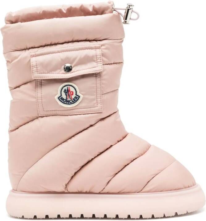 Moncler Gaia snowboots met logopatch Roze