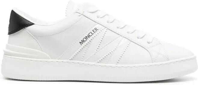 Moncler Monaco M leren schoudertas Wit