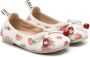 Monnalisa Ballerina's met kersenprint Beige - Thumbnail 1