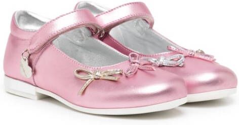 Monnalisa Ballerina's met strikdetail Roze