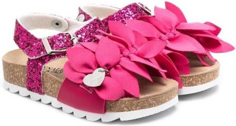 Monnalisa Sandalen met geknoopt detail Roze