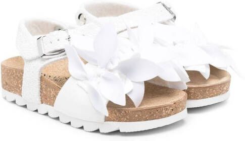 Monnalisa Sandalen met geknoopt detail Wit