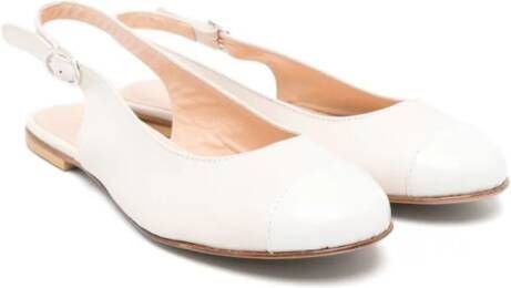 MONTELPARE TRADITION Ballerina's met puntige neus Beige