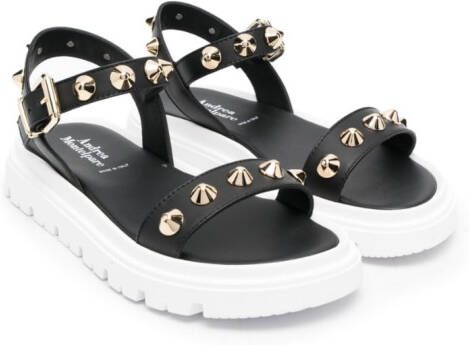 MONTELPARE TRADITION Sandalen met studs Zwart