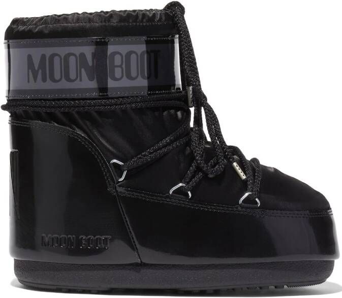 moon boot black glance