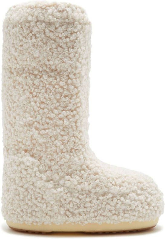 Moon Boot Icon verfraaide laarzen Beige