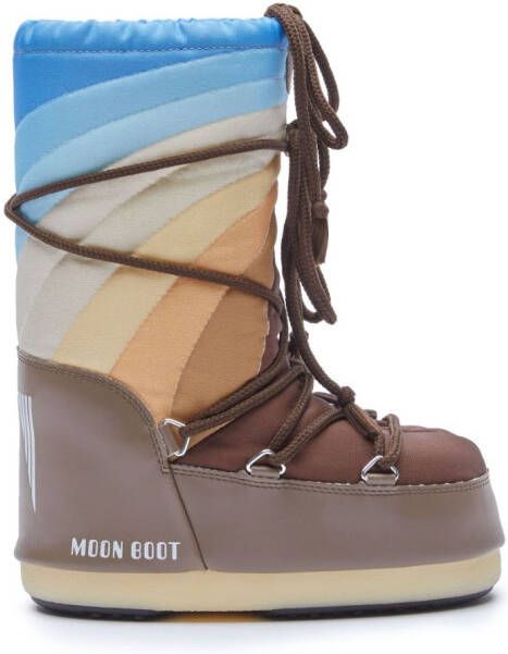 Moon Boot Kids Slippers met logoprint Bruin