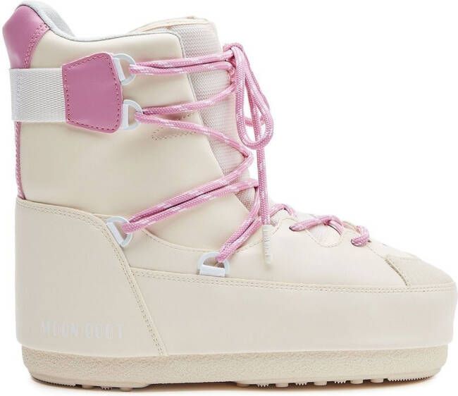 Moon Boot Sneakerlaarzen met veters Beige