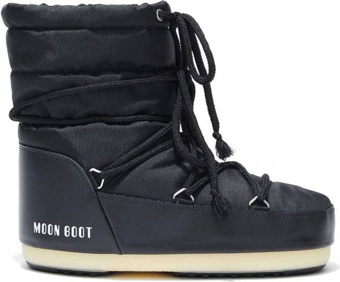 Moon Boot Enkellaarzen met logoprint Zwart