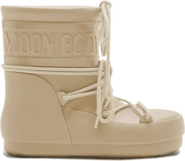 Moon Boot Rubberen regenlaarzen Beige