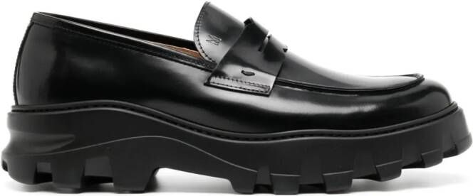 Moreschi Leren loafers Zwart