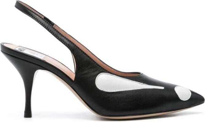 Moschino 75mm nappa pumps Zwart