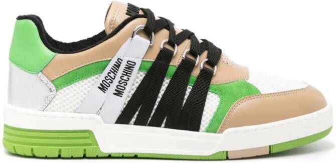 Moschino Chemo sneakers met vlakken Wit