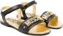 Moschino Kids Leren sandalen Zwart - Thumbnail 1