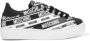 Moschino Kids Leren sneakers met logoprint Zwart - Thumbnail 1