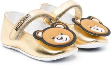 Moschino Kids Metallic ballerina's Goud