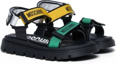 Moschino Kids Sandalen met klittenband Groen