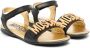 Moschino Kids Sandalen met logo Zwart - Thumbnail 1