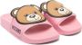 Moschino Kids Slippers met applicatie Roze - Thumbnail 1