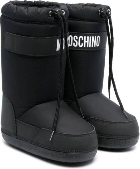 Moschino Kids Snowboots met logoprint Zwart