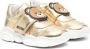 Moschino Kids Teddy Bear leren sneakers Goud - Thumbnail 1