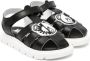 Moschino Kids Teddy Bear leren sandalen Zwart - Thumbnail 1